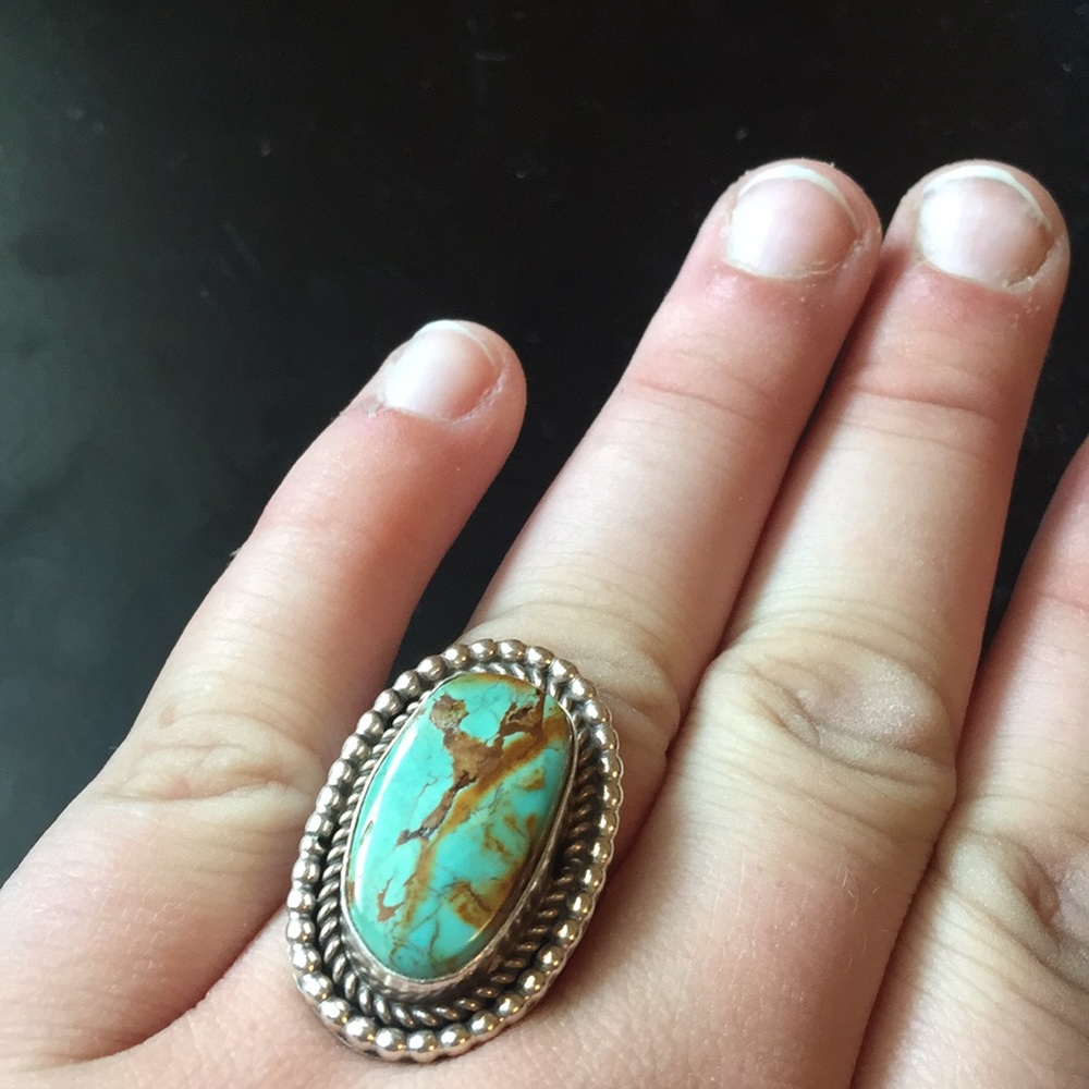 Authentic Turquoise Ring size 9